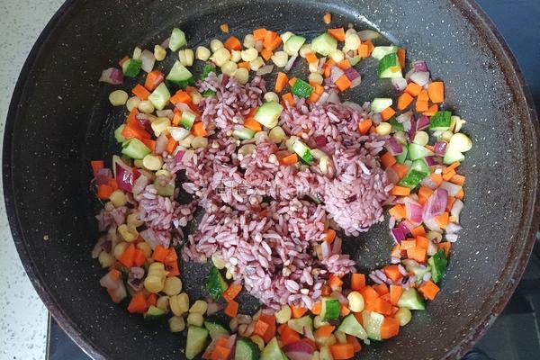 杂粮炒饭的做法图解6