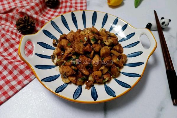 口蘑炒鸡胸肉的做法图解13