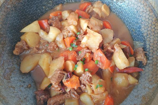 土豆胡萝卜炖牛肉的做法图解13