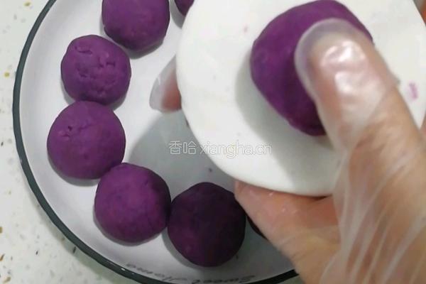 紫薯糯米饼的做法图解5