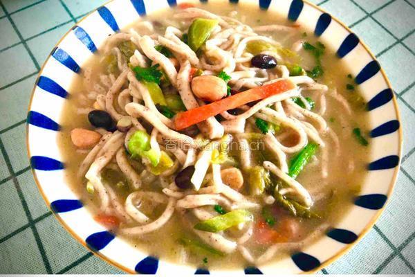 豆丝汤面的做法图解10