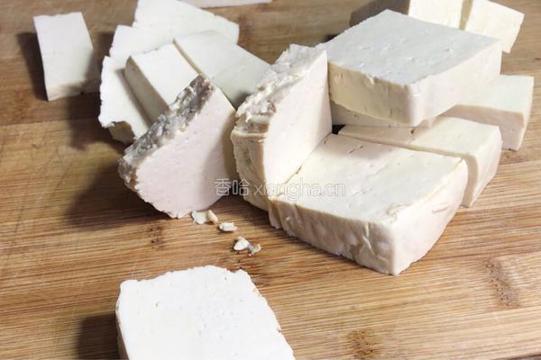 小白菜烧豆腐的做法图解2