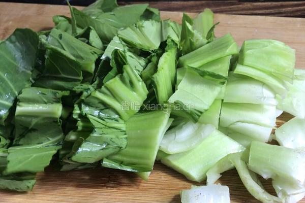 小白菜烧豆腐的做法图解3