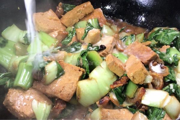 小白菜烧豆腐的做法图解10