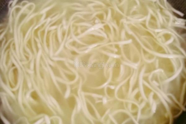 土豆豇豆角打卤面的做法图解10