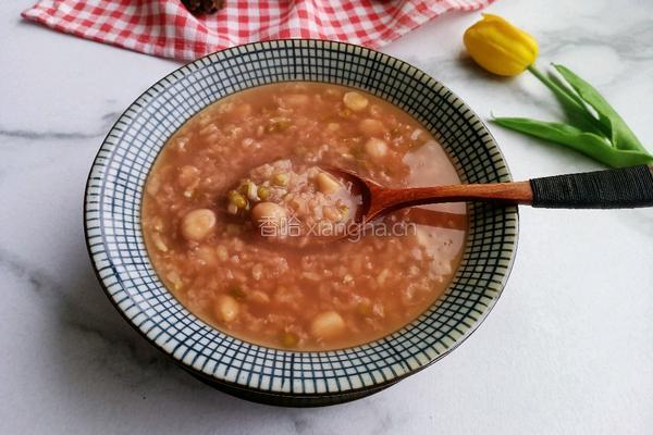 花生绿豆杂粮粥的做法图解7