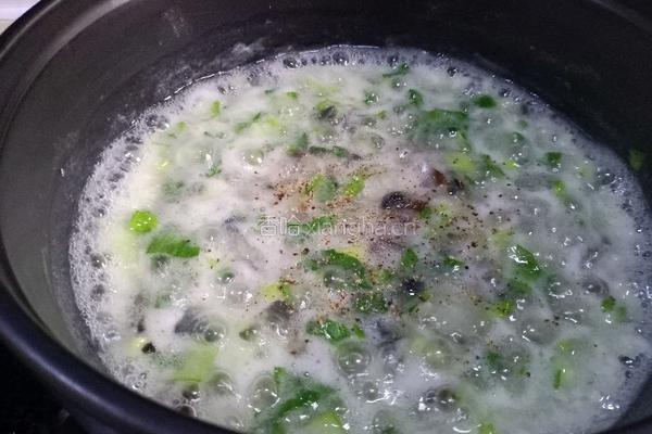 皮蛋青菜粥的做法图解10