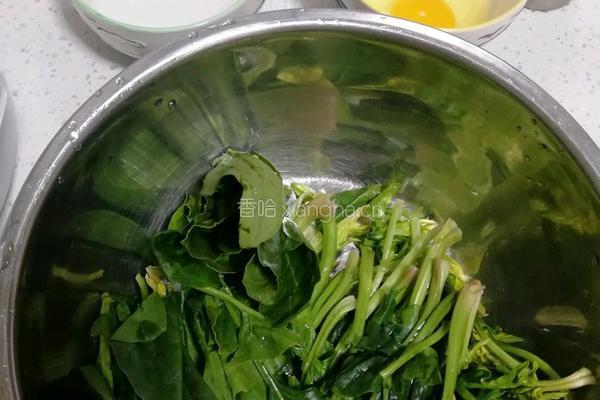 菠菜鸡蛋汤的做法图解1
