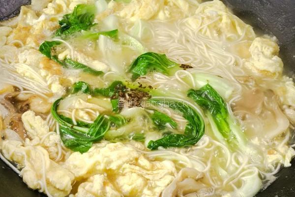 蘑菇鸡蛋汤面的做法图解9