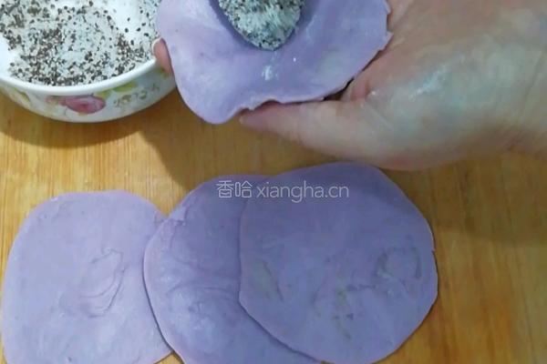 苏子馅紫薯酥饼的做法图解12