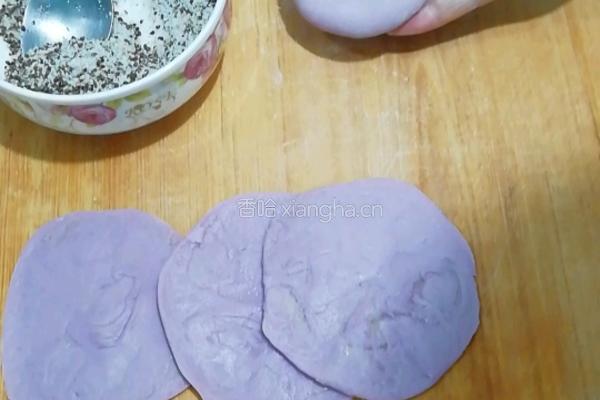 苏子馅紫薯酥饼的做法图解14