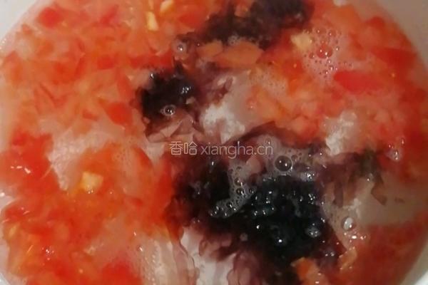西红柿紫菜蛋花汤的做法图解4