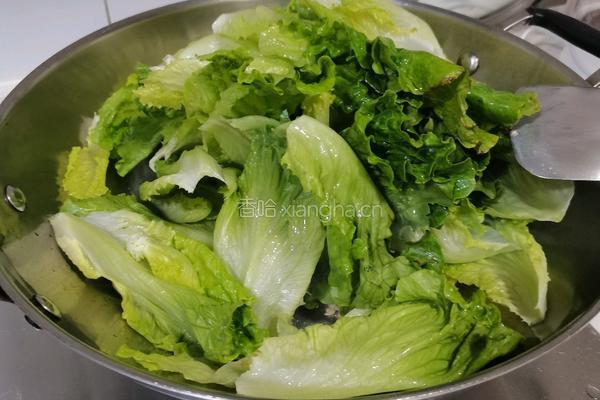 蒜蓉炒生菜的做法图解5