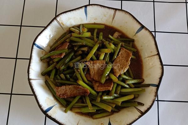 蒜苔炒肉