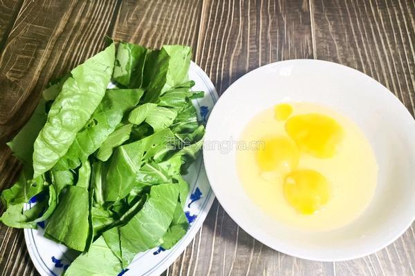 青菜鸡蛋汤粉的做法图解3