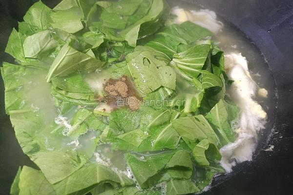 青菜鸡蛋汤粉的做法图解6