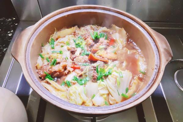 羊肉白菜煲的做法图解7