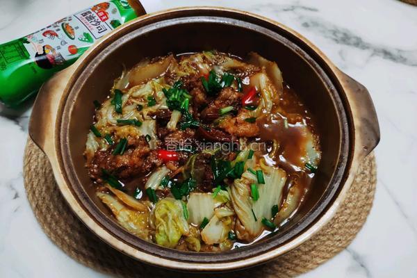 羊肉白菜煲的做法图解8