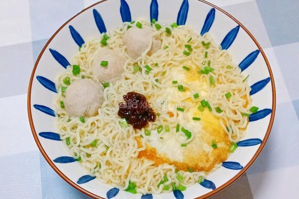 鸡蛋肉丸方便面的做法图解9