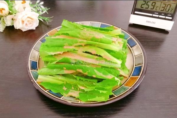 麻酱拌油麦菜的做法图解14