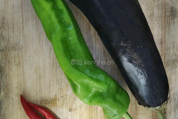 辣椒炒茄子的做法图解1