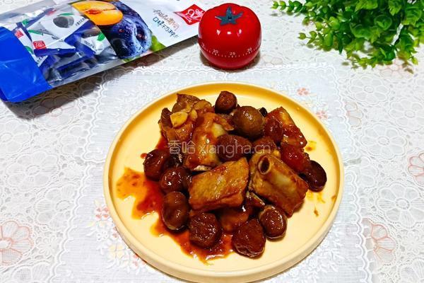 话梅栗子烧小排的做法图解20