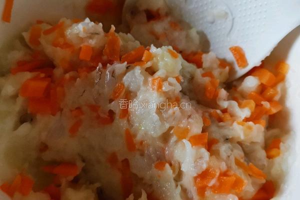 宝宝虾饼的做法图解4