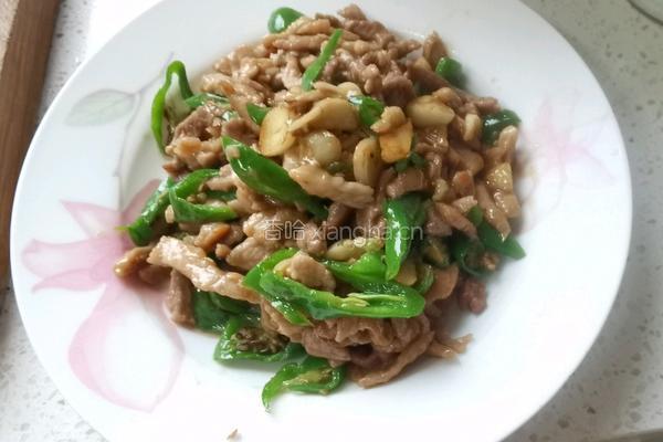 青椒炒肉的做法图解5