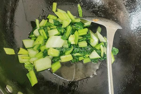 炒白菜的做法图解3