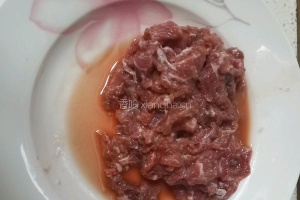 萝卜丝炒牛肉的做法图解3