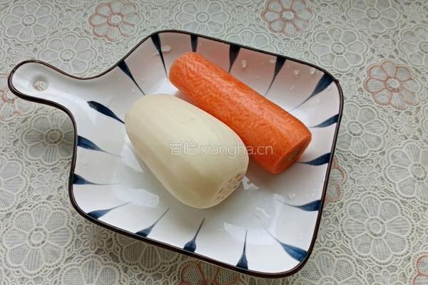 莲藕胡萝卜红枣米糊的做法图解2