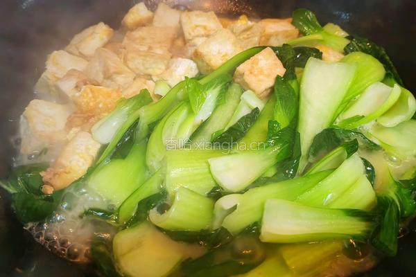 青菜豆腐的做法图解7