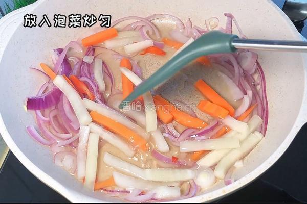 泡菜肥牛拌饭的做法图解4