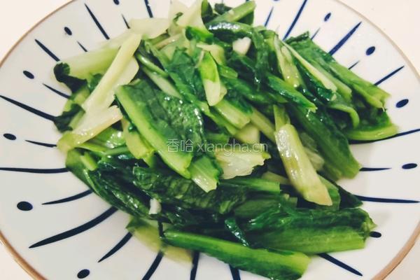 蒜蓉油麦菜的做法图解8