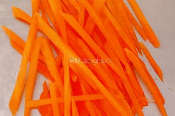 山药粉丝胡萝卜炒甘蓝的做法图解9