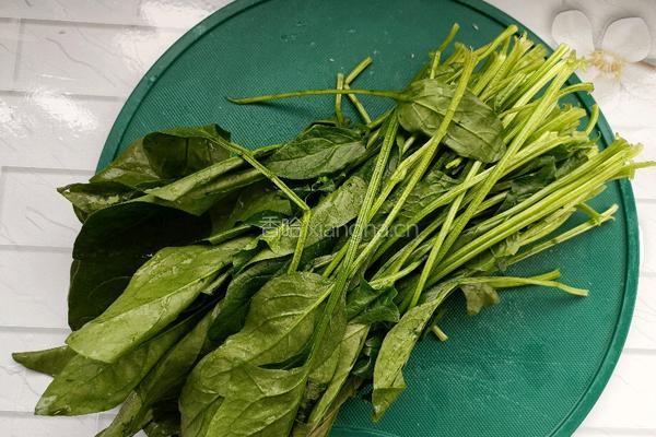 菠菜炒鸡蛋的做法图解2