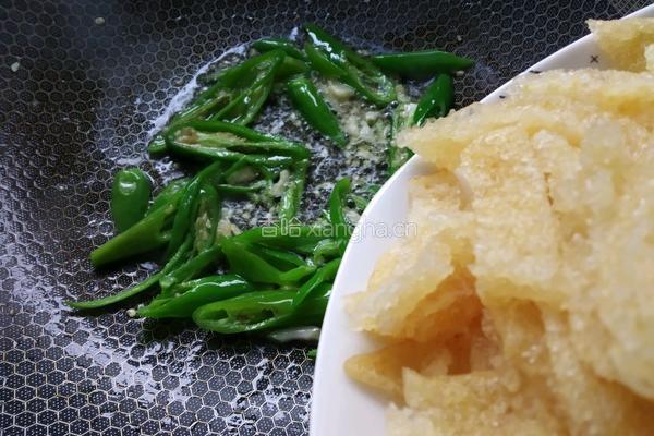 青椒肉皮的做法图解8