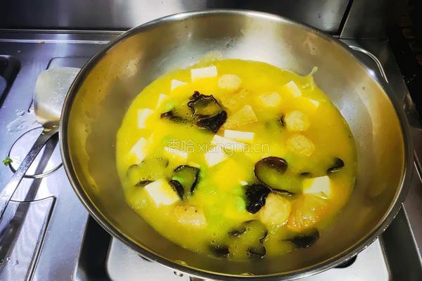金汤鱼丸豆腐的做法图解4