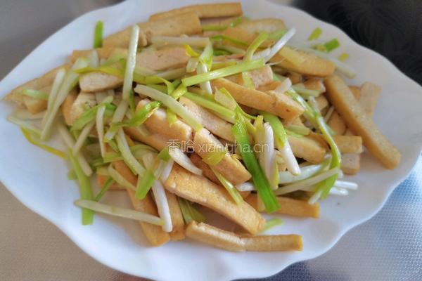 蒜黄炒豆腐