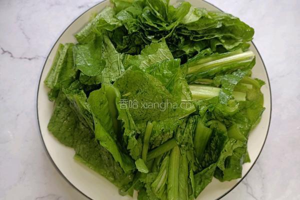 肉末芥菜的做法图解2