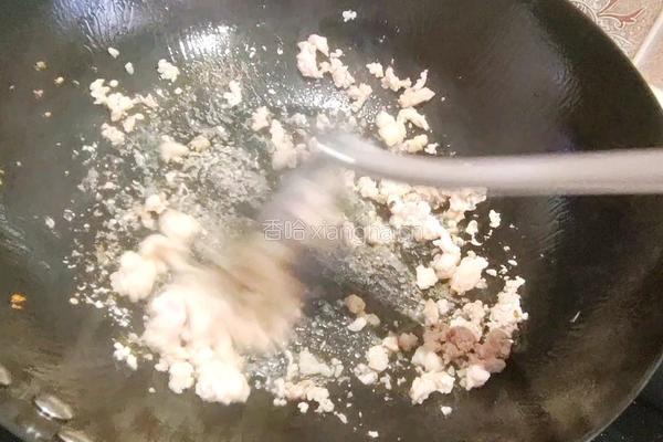 肉沫四季豆的做法图解5