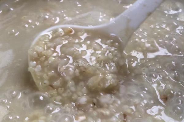 西兰花燕麦小米粥的做法图解4