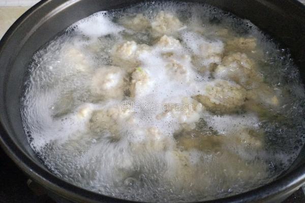青菜丸子汤的做法图解11