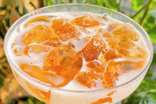 乌龙茶冻撞奶的做法图解9