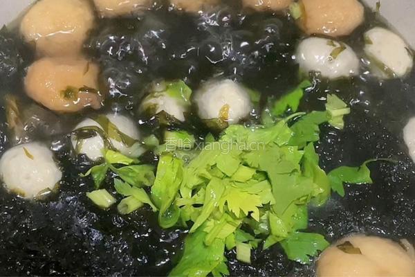 紫菜丸子汤的做法图解8