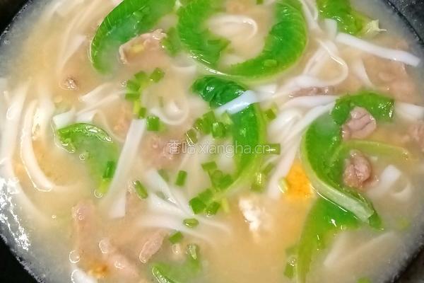鸡蛋瘦肉汤河粉的做法图解9