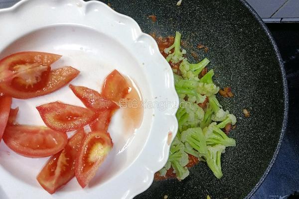番茄菜花的做法图解12