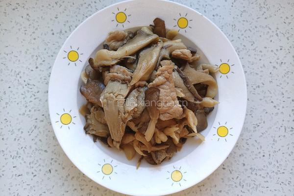 家常蘑菇炒肉的做法图解9