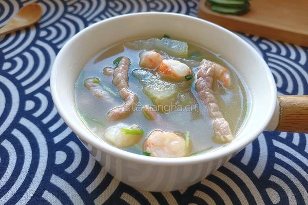 虾仁瘦肉冬瓜汤的做法图解13