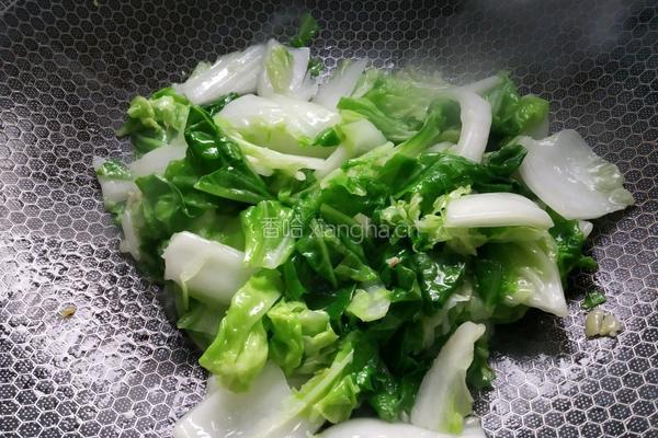 蒜蓉芽白的做法图解7